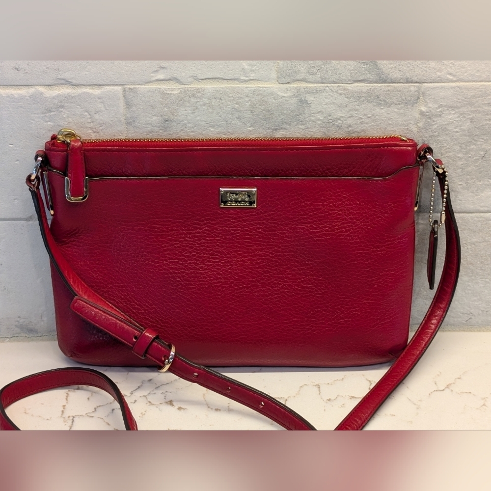 Coach Vintage Crossbody Bag - GUC - Red 10x6 Inches